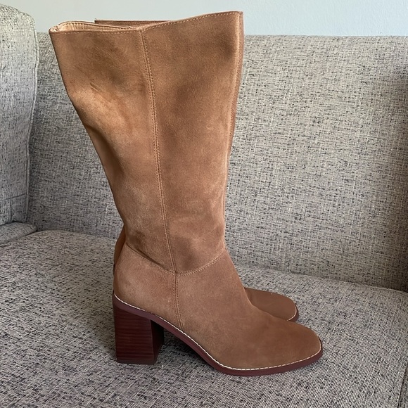 Crown Vintage Shoes - Crown Vintage Tan Suede Boots Size 6.5